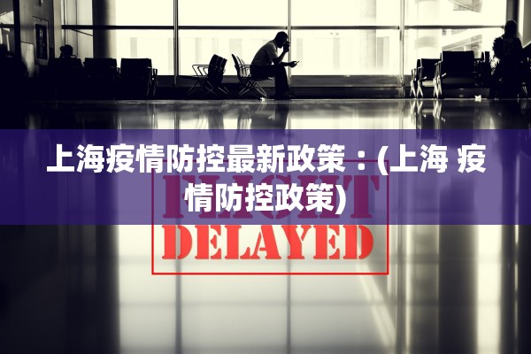 上海疫情防控最新政策︰(上海 疫情防控政策)