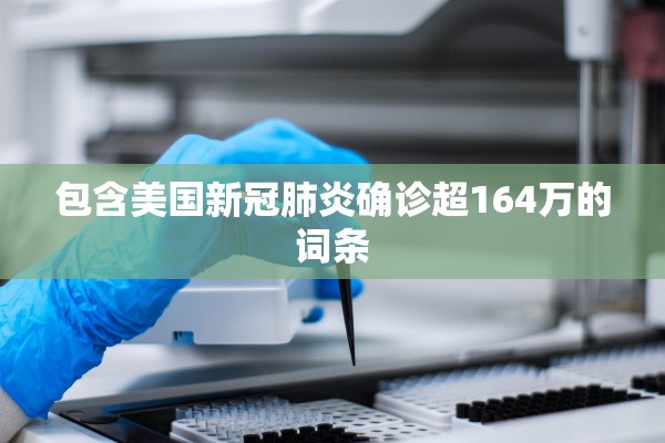 包含美国新冠肺炎确诊超164万的词条