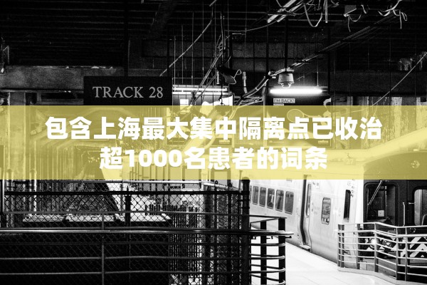 包含上海最大集中隔离点已收治超1000名患者的词条